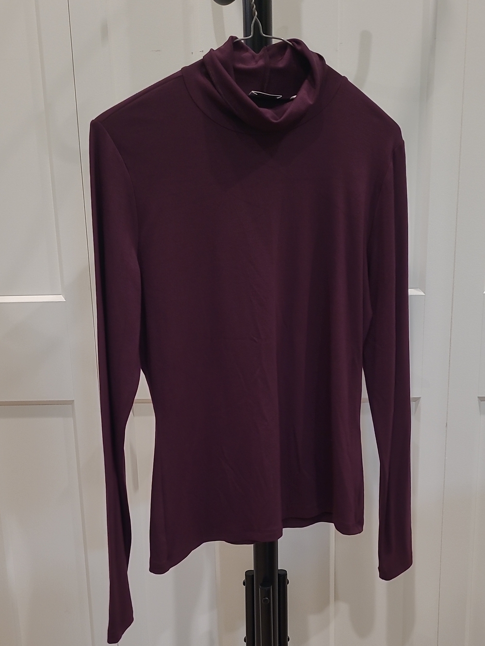 Babaton Aritzia Women's Long-Sleeve Turtleneck Top - Plum